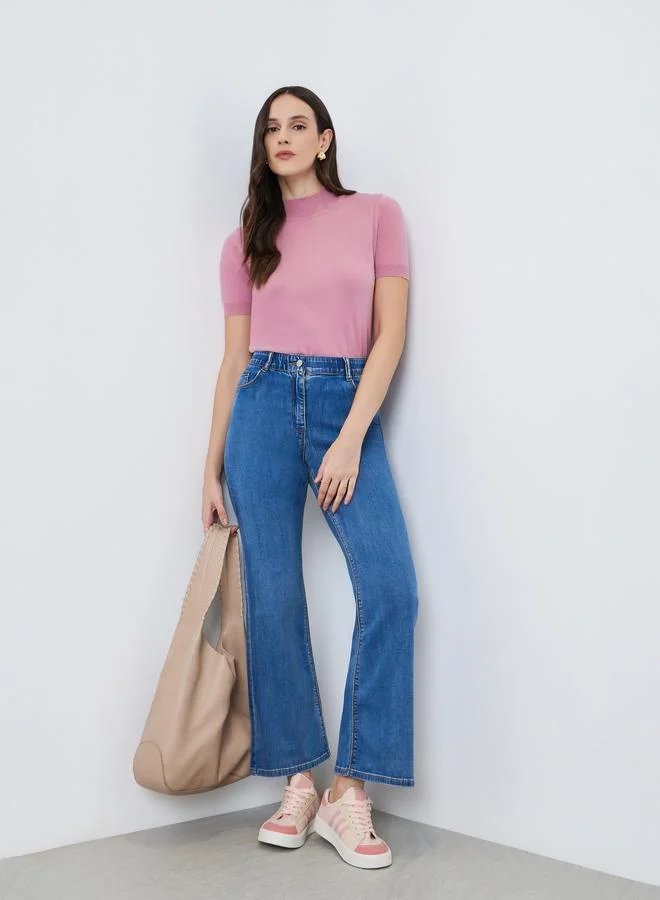 Styli Women Blue Loose Fit Mid-Rise Jeans